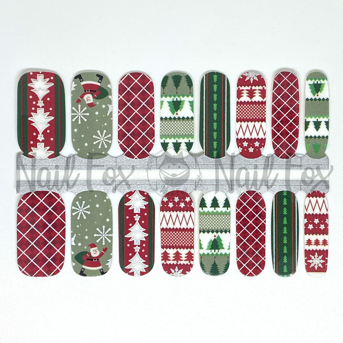 Holly Jolly Nail Wraps (Foil)